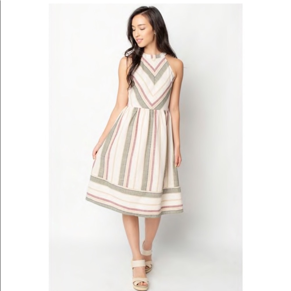 Blu Pepper Halter Dress -NWT-